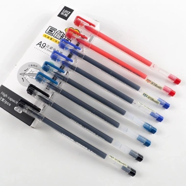 Hộp 12 Bút Gel Lex A9 Ngòi 0.5mm - Màu Xanh, Đỏ, Đen, Giá chỉ 35.900 VND