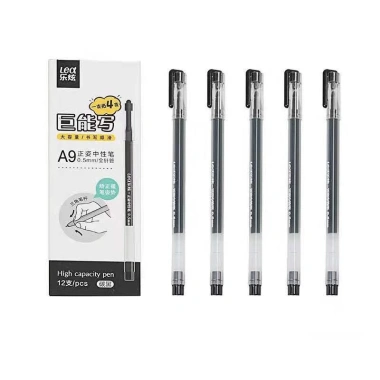 Hộp 12 Bút Gel Lex A9 Ngòi 0.5mm - Màu Xanh, Đỏ, Đen, Giá chỉ 35.900 VND