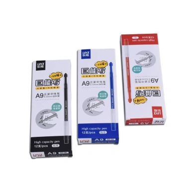 Hộp 12 Bút Gel Lex A9 Ngòi 0.5mm - Màu Xanh, Đỏ, Đen, Giá chỉ 35.900 VND