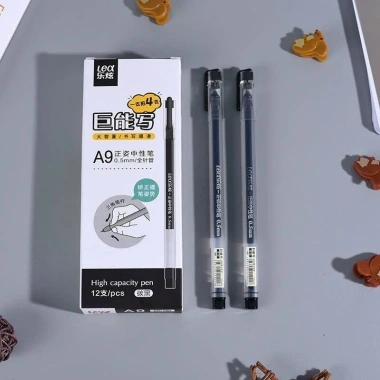 Hộp 12 Bút Gel Lex A9 Ngòi 0.5mm - Màu Xanh, Đỏ, Đen, Giá chỉ 35.900 VND