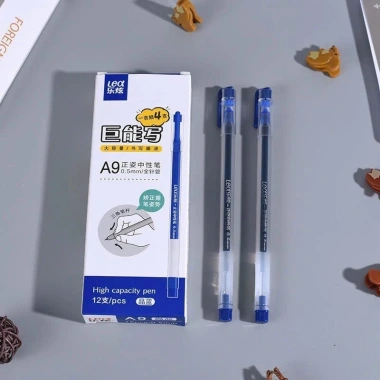 Hộp 12 Bút Gel Lex A9 Ngòi 0.5mm - Màu Xanh, Đỏ, Đen, Giá chỉ 35.900 VND