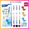 Hộp 12 bút gel nước Deli EG30 G30 ngòi 0.5mm họa tiết khủng long - Ruột G36 thay thế, chỉ 25.000₫