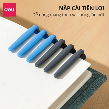 Hộp 12 bút gel nước Deli EG30 G30 ngòi 0.5mm họa tiết khủng long - Ruột G36 thay thế, chỉ 25.000₫