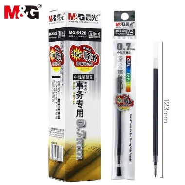 Hộp 12 bút ký gel Ovidian M&G AGP11.571 ngòi 0.7mm ruột thay 6.128 - Giá 110.000₫