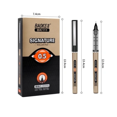 Hộp 12 bút lông kim Baoke BK111 - Mực gel nước, ngòi 0.5mm, giảm giá 125k