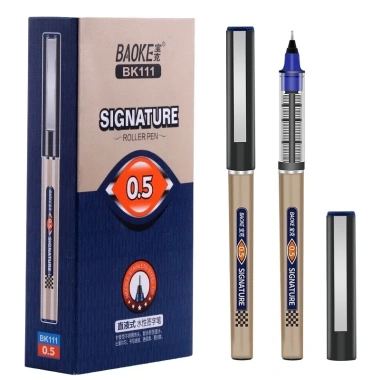 Hộp 12 bút lông kim Baoke BK111 - Mực gel nước, ngòi 0.5mm, giảm giá 125k