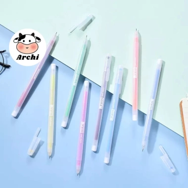 Hộp 12 bút mực gel Mira cute ARCHI - Ngòi 0.5mm, đa màu, viết calligraphy, chỉ 39.900đ 8 Hộp 12 bút mực gel Mira cute ARCHI - Ngòi 0.5mm, đa màu, viết calligraphy, chỉ 39.900đ 8