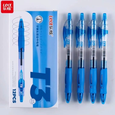 Hộp 12 cây Bút Gel 0.5mm LEX/LEA T3 – Ngòi xanh, đỏ, đen, chính hãng, giảm giá