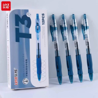 Hộp 12 cây Bút Gel 0.5mm LEX/LEA T3 – Ngòi xanh, đỏ, đen, chính hãng, giảm giá