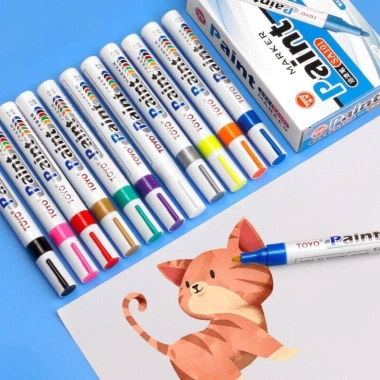 Hộp 12 cây Bút Sơn Toyo Paint SA101 - Bút Repaint đa màu, giá ưu đãi 230k 3