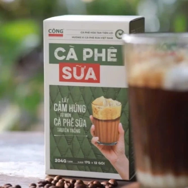 Hộp 12 gói Cà phê hòa tan Cộng Bạc Xỉu, Cốt Dừa, Cà Phê Sữa Ưu đãi 78.000₫ 5