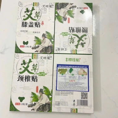 Hộp 12 miếng dán ngãi cứu QA Happy Life giảm đau mỏi xương khớp, lưu thông máu 19.500₫