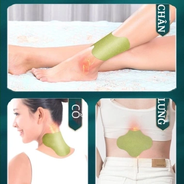 Hộp 12 miếng dán ngãi cứu QA HAPPY LIFE - Giảm đau mỏi xương khớp, lưu thông máu, giá chỉ 19.500 VND