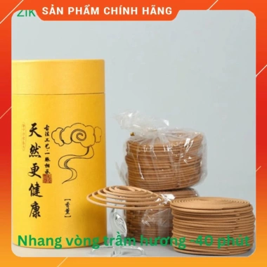 Hộp 120 Vòng Nhang Trầm - Vòng Cháy 40 Phút, Giá Ưu Đãi 63.900 VND