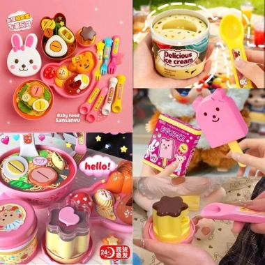 Hộp 15 Món Baby Food Khay Ăn Ramen & Pudding - Tập Nhận Biết, Sáng Tạo Bé, 35k
