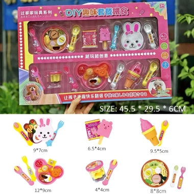 Hộp 15 Món Baby Food Khay Ăn Ramen & Pudding - Tập Nhận Biết, Sáng Tạo Bé, 35k