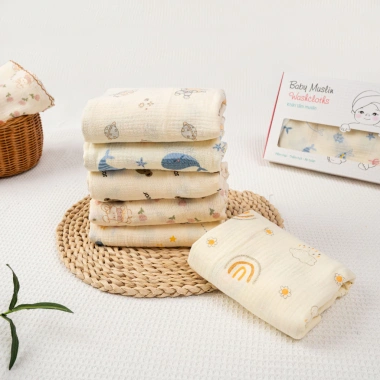 Hộp 2 Khăn Tắm Muslin 2 Lớp Mềm Mại 100x100cm Thấm Hút Tốt Cho Bé Sơ Sinh Giá Ưu Đãi 229.000 VND 8 Hộp 2 Khăn Tắm Muslin 2 Lớp Mềm Mại 100x100cm Thấm Hút Tốt Cho Bé Sơ Sinh Giá Ưu Đãi 229.000 VND 8