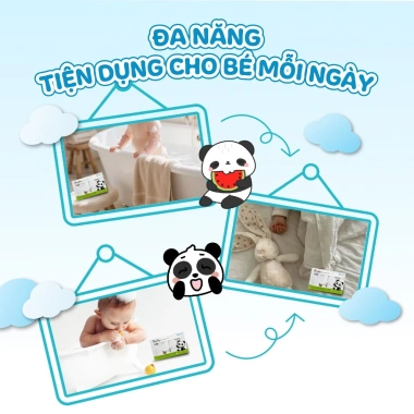 Hộp 2 Khăn Tắm Sợi Tre 2 Lớp An Toàn, Không Kích Ứng, Thích Hợp Mọi Da - 229.000đ