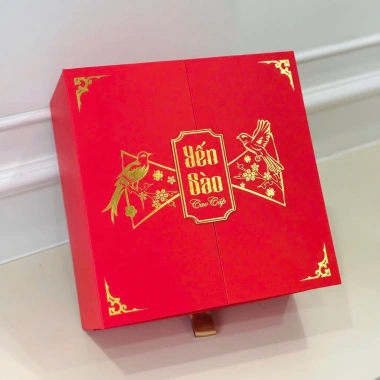 Hộp 2 tầng Đỏ Yến Sào Cao Cấp Sang Trọng - Siêu Rẻ 215.000 VND Tiết Kiệm Ngay 5