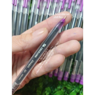 Hộp 20 bút gel Thiên Long mực tím GEL 042 ngòi 0.5mm - Chính hãng, giá 95.000 VND