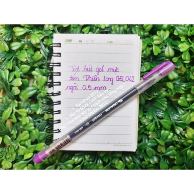 Hộp 20 bút gel Thiên Long mực tím GEL 042 ngòi 0.5mm - Chính hãng, giá 95.000 VND