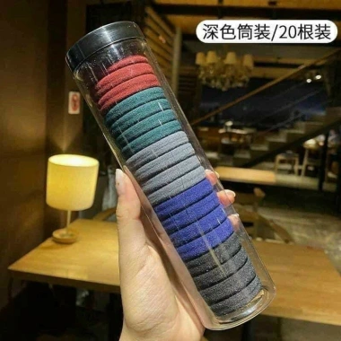 Hộp 20 dây chun buộc tóc nữ - Đa màu, bền đẹp, giảm giá 20.250 VND 10