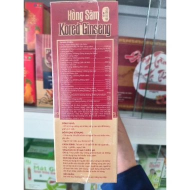 Hộp 20 gói Hồng sâm Kored Ginseng - Giảm mệt mỏi, sức khỏe tốt, 180.000₫