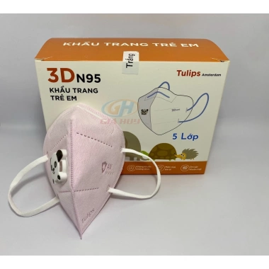 Hộp 20 khẩu trang N95 Tuylip cho bé – Chống bụi PM2.5, van thở, ngăn lây bệnh hô hấp 5
