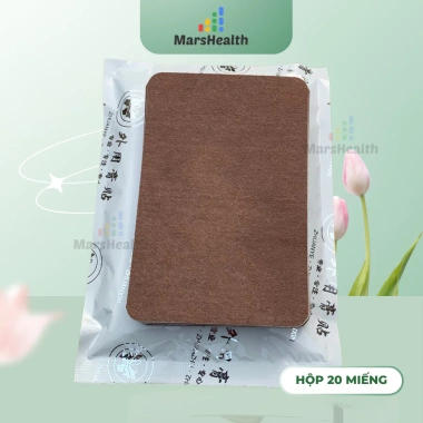 Hộp 20 miếng dán thảo dược Gừng Ngải giảm đau lưng, vai gáy nhanh chóng, 8.000đ