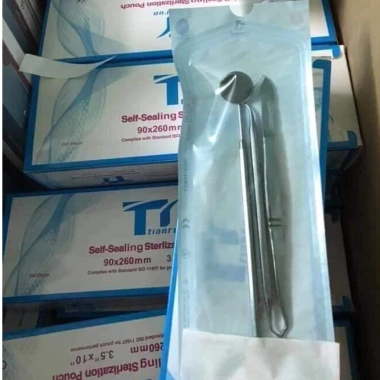 Hộp 200 túi ép tiệt khuẩn dán sẵn y tế, phòng khám nha khoa, đa khoa - 57.000₫