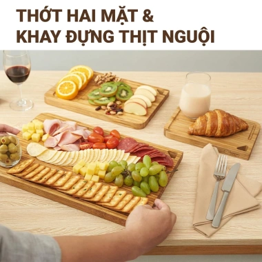 Hộp 3 Thớt Tre KOPPEN Sang Trọng - Quà Tặng Doanh Nghiệp, Thiết Kế Tinh Tế, Đồ Dùng Nhà Bếp Cao Cấp, Giá Ưu Đãi 399.000 VND 9
