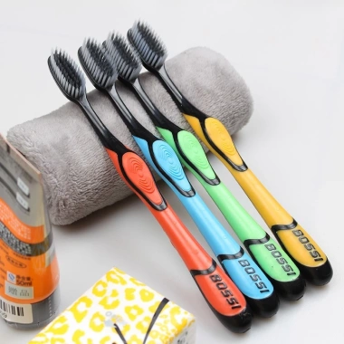 Hộp 30 Bàn Chải Đánh Răng Bossi Hàn Quốc - Than Tre, Than Hoạt Tính, 79.000₫