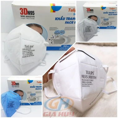 Hộp 30 chiếc khẩu trang N95 chống bụi mịn, ngăn lây bệnh hô hấp - Giá chỉ 84.000₫