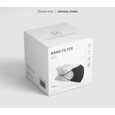 Hộp 30 khẩu trang Mona N99 UV Nano lọc hơn 99% bụi mịn, bảo hộ, tái sử dụng giá 319k