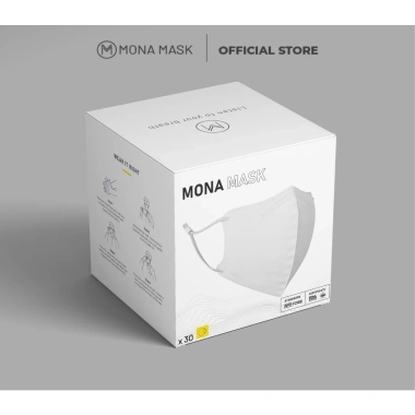 Hộp 30 khẩu trang N99 Mona Mask công nghệ nano lọc 99% bụi 0.3µm, chống UV, tái sử dụng - giá 319.000 VND 2