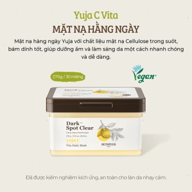 Hộp 30 miếng mặt nạ Skinfood Daily dưỡng da: cà rốt, quả sồi, quýt, nho - giảm giá 450k 6 Hộp 30 miếng mặt nạ Skinfood Daily dưỡng da: cà rốt, quả sồi, quýt, nho - giảm giá 450k 6