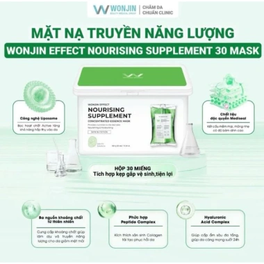 Hộp 30 miếng rút Mặt Nạ Wonjin Effect đa màu xanh lá, xanh dương, hồng, vàng 350g - Giá ưu đãi 369.200₫