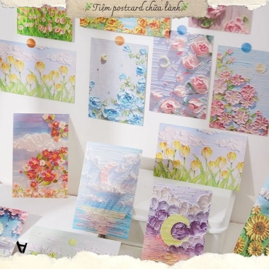 Hộp 30 tấm Bưu Thiếp Postcard Tranh Sóng Dầu Litter From The Bruge Trang trí Bullet Journal, thư thiệp, giảm còn 56.000đ 2 Hộp 30 tấm Bưu Thiếp Postcard Tranh Sóng Dầu Litter From The Bruge Trang trí Bullet Journal, thư thiệp, giảm còn 56.000đ 2