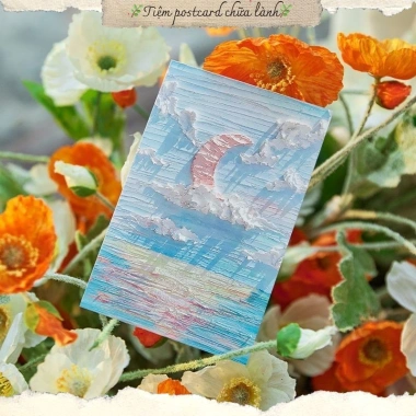 Hộp 30 tấm Bưu Thiếp Postcard Tranh Sóng Dầu Litter From The Bruge Trang trí Bullet Journal, thư thiệp, giảm còn 56.000đ