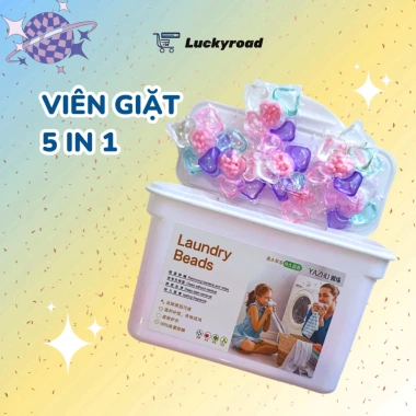Hộp 30 viên Viên Giặt 5 in 1 Hương Hoa Sơn - Lưu Hương Dài Lâu, Giá 24.500 VND