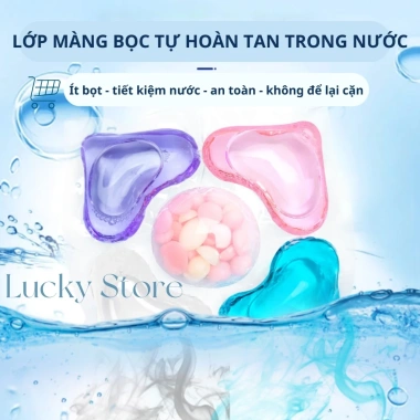 Hộp 30 viên Viên Giặt 5 in 1 Hương Hoa Sơn - Lưu Hương Dài Lâu, Giá 24.500 VND