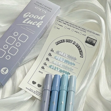 Hộp 4 Bút Đánh Dấu Hai Đầu Gradient DIY - Màu Đa Dạng, Giá Ưu Đãi 43.450₫ 5
