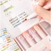 Hộp 4 bút highlight gradient pastel morandi - màu pastel dễ thương, giá 23.000₫ 2