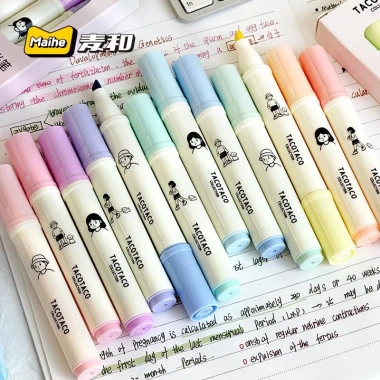 Hộp 4 bút highlighter TACOTACO tone pastel - Giá ưu đãi 29.545₫ 7
