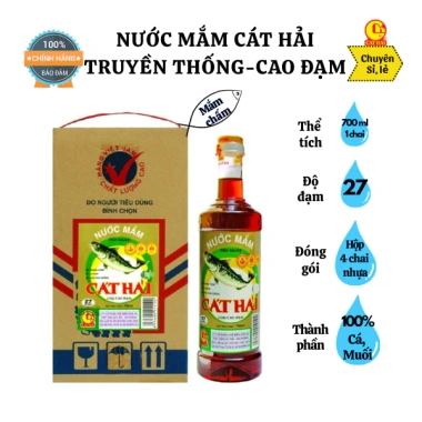 Hộp 4 chai Nước Mắm Cát Hải Cao Đạm - Giá ưu đãi 245.000 VNĐ, giảm từ 311.150 3