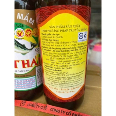 Hộp 4 chai Nước Mắm Cát Hải Cao Đạm - Giá ưu đãi 245.000 VNĐ, giảm từ 311.150 5