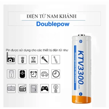 Hộp 4 Pin sạc AA 3.300mAh Doublepow Micro, Chuột, Cửa từ, Đồ chơi Giá 143.000₫ 7