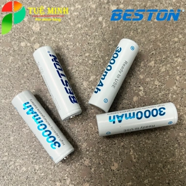 Hộp 4 Viên Pin sạc Beston AA 3.300mAh/3.000mAh NIMH 1.2V - Chính hãng, Giá chỉ 95.000