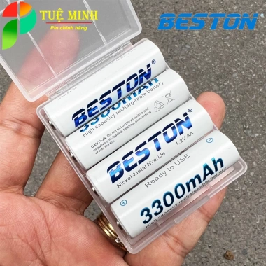 Hộp 4 Viên Pin sạc Beston AA 3.300mAh/3.000mAh NIMH 1.2V - Chính hãng, Giá chỉ 95.000 7 Hộp 4 Viên Pin sạc Beston AA 3.300mAh/3.000mAh NIMH 1.2V - Chính hãng, Giá chỉ 95.000 7