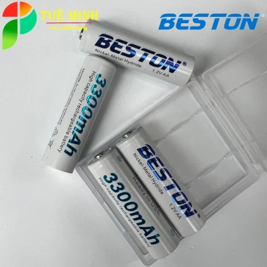 Hộp 4 Viên Pin sạc Beston AA 3.300mAh/3.000mAh NIMH 1.2V - Chính hãng, Giá chỉ 95.000 8 Hộp 4 Viên Pin sạc Beston AA 3.300mAh/3.000mAh NIMH 1.2V - Chính hãng, Giá chỉ 95.000 8